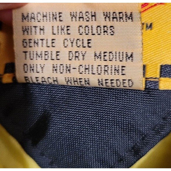 VTG Rusty Wallace #2 Men's Miller Genuine Draft Yellow Zip Racing Jacket Size XL - Picture 5 of 14